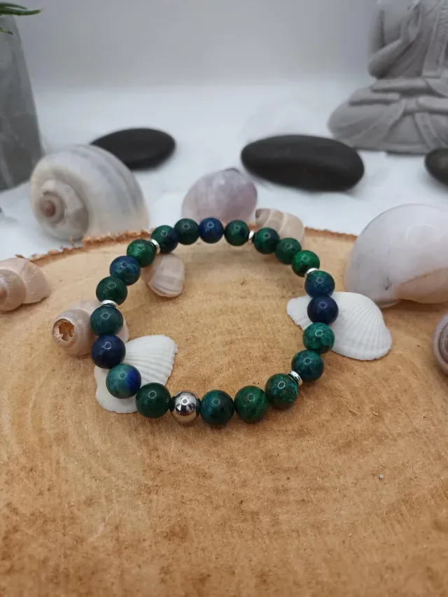 Bracelet azurite 8 mm