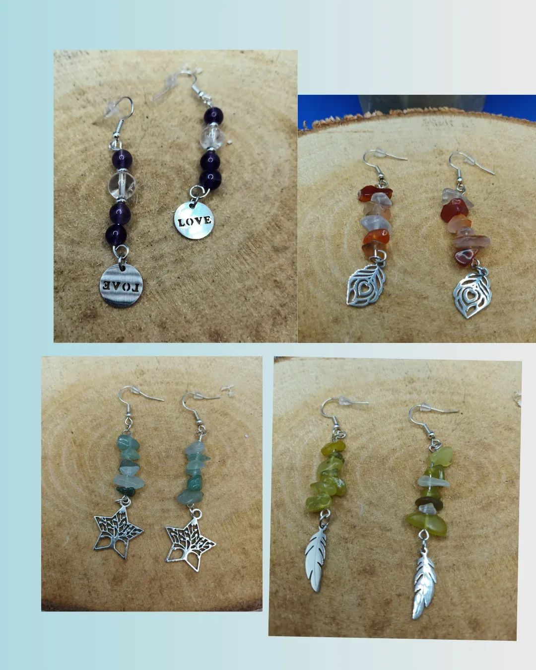 Boucles d’oreilles pierre